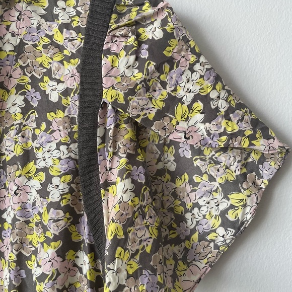 ARITZIA | WILFRED 100% SILK AND LINEN FLORAL BOHO DRESS SIZE 6 - Picture 9 of 14